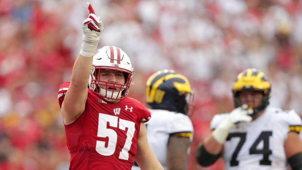 Wisconsin linebacker Jack Sanborn